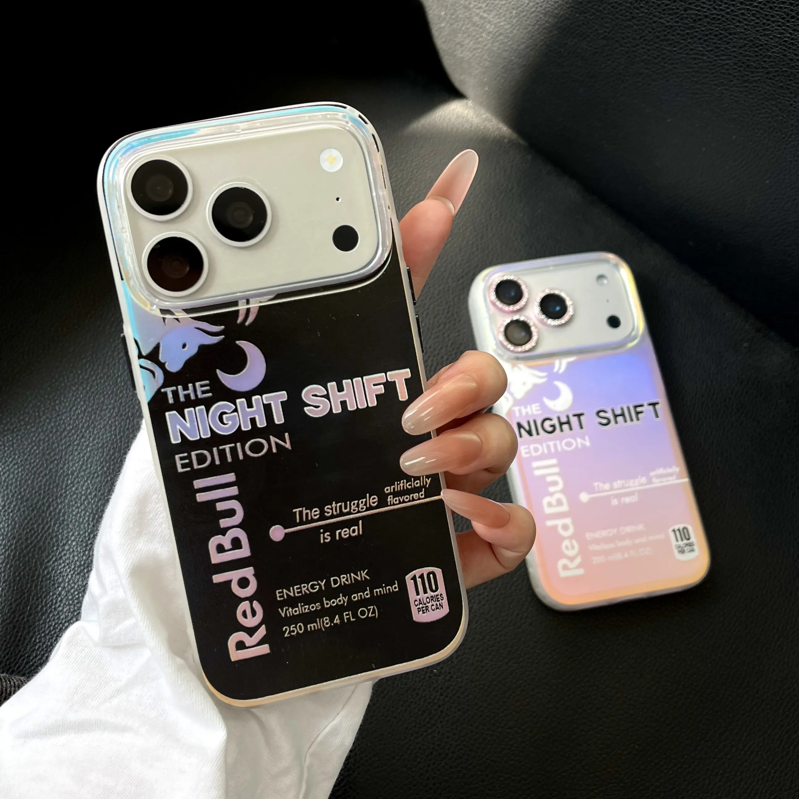 Electroplated Laser Color-Changing Smartphone Case - Drop Protection, Shock Resistance, Compatible with iPhone 13/14/15/16/17 Pro Max, 15/16 Plus, Air - Unisex Handheld Cellphone Devices Accessory