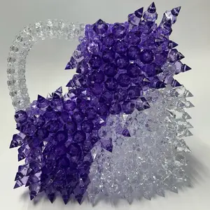 Women's Spiky Heart-Shaped Beaded Bag for Outings, Ideal for Special Events & Romantic Dates(custom order).