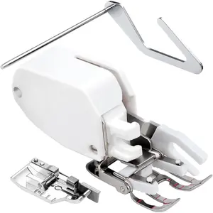 Open  Walking Foot W/Guide for Brother Sewing Machine Quilting and Sewing Presser Foot Stitch Through Multiple Layers and Match Prints,Fits for Brother, Singer and More