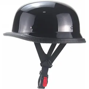 German Style Motorcycle Helmet,Adult Half Helmet Open Face DOT Approved, Motorcycle Cruiser Scooter Cool Helmet