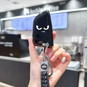 for BMW Key Fob Cover with Keychain for X1 X3 X4 X5 X6 X7 M5 M6 1 2 3 4 5 6 7 Series GT3 GT5 GT6 Key Case Accessories
