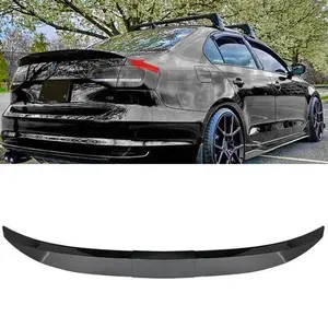 For Car Sedan Adjustable Rear Spoiler Lip Trunk Roof Tail Wing Universal Black