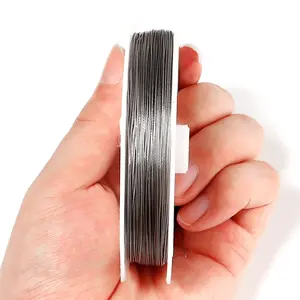 1 Roll/Lots Stainless Steel Tiger Tail Beading Wire, Diy Jewelry Accessories - 0.3/0.35/0.38 kink-Resistant Flexible Jewelry String for Bracelets, Necklaces - Tarnish-Resistant Crafting Wire for Jewelry, Jewelry Making Supplies