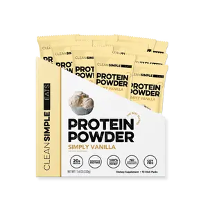 Protein Powder: Simply Vanilla (10 Single Serving Stick Packs)