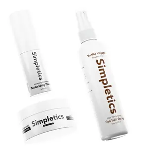 Simpletics Complete Styling Essentials – Sea Salt Spray, Texture Powder & Matte Clay for Natural Volume, Texture & Lightweight, Matte Finish
