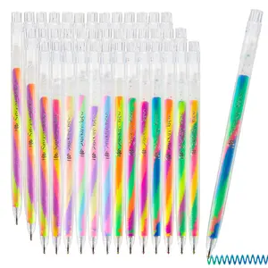 6/18Pcs Mixing of 3 Colors Rainbow Gel Pens Color Changing Ballpoint Pen Glitter Markers Glitter Pen Set for Adults Coloring Books Drawing Doodling Scrapbooking Notes,Artist Illustrating