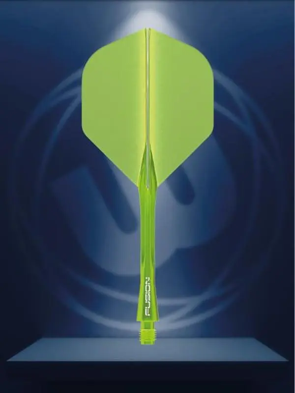 Winmau Fusion Integrated Flight & Shaft Solid Fluorescent Yellow Medium