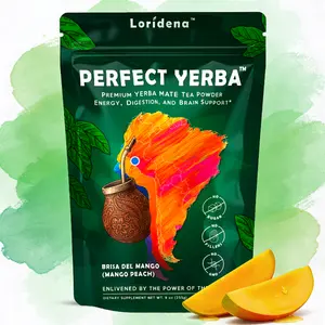 Perfect Yerba | Yerba Mate Instant Tea Powder | 30 Servings | Mango Peach flavor