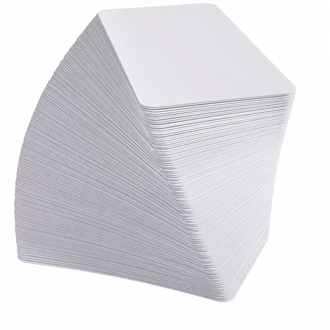 MaxGear 100Pcs Blank Business Cards, 3.5" x 2" Kraft Paper Note Card, 300 GSM White Cardstock, Thank You Cards, Small DIY Message Card for Business