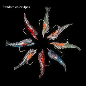 3D Bionic Shrimp Lure Set, Soft Body Design, Strong Attraction, Freshwater & Saltwater Universal, Must-Have for Anglers
