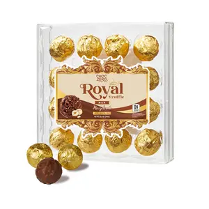 Milk Chocolate Hazelnut Truffles, Zero Added Sugar, Gluten Free, Keto Holiday Gift, High Fiber, 16 Individually Wrapped Pieces, 8.5 Ounce (Pack of 1)