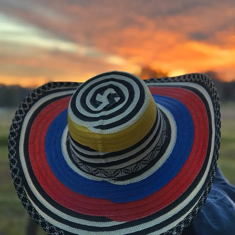 Vallenato hat handmade in Colombia. Unisex style, available in all sizes S,M,L,XL. Waterproof material