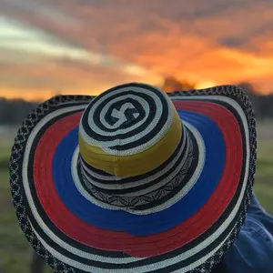 Vallenato hat handmade in Colombia. Unisex style, available in all sizes S,M,L,XL. Waterproof material