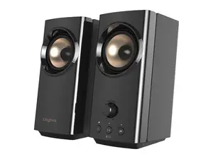 Creative Labs MF1705AA000 T60 Compact 2.0 Wireless Desktop Speaker System - Black Audio Gadget