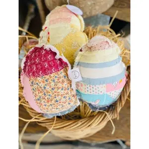 Vintage Fabric Easter Eggs