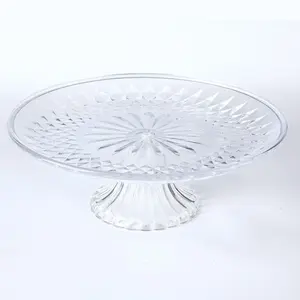 Party Wedding Dessert Stand Clear Crystal Serving Tray Multi Tier Food Grade Safe Display Platter for Birthday Baby Shower Fruit Candy Display