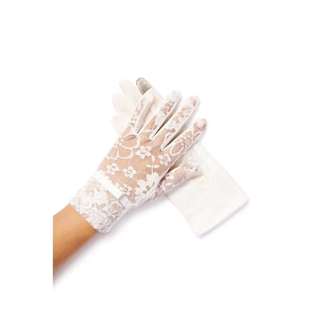 Amelie Lace Gloves - Snow White