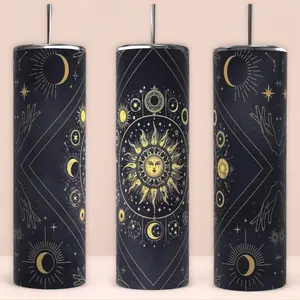 Tapestry Tumbler 20oz with Handle, Anime-Inspired Chibi Wrap, Stainless Steel Insulated Cup, Gift for Anime Fans