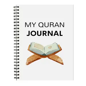 A5 Quran Guide Planner Notebook, Inspirational Quotes, Prayer List, Ramadan and Eid Plan, Spiral Bound, Suitable for Beginners and Muslims