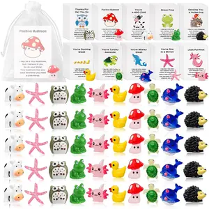 100 Set Employee Appreciation Gifts Bulk for Coworkers Staff - Teacher Appreciation Bulk Resin Gifts for Office Volunteer Staff Thank You Gift Set with Inspirational Note Cards