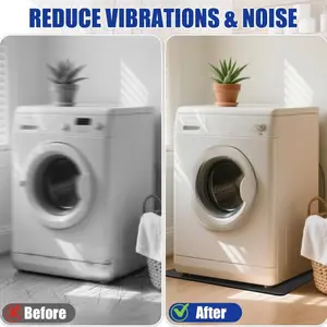 Dual-Sided Non-Slip Shockproof Mat, Lightweight Waterproof Floor Pad, Refrigerator Bottom Protector, Dryer Protection, Natural Diatomite Style