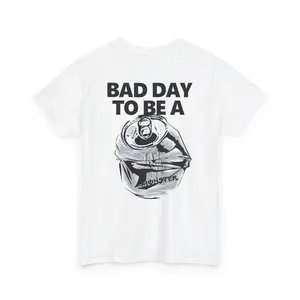 Bad Day to be a White Monster Energy, 2 Sided T-Shirt, White Monster full Color, T-Shirt for Women, For Men