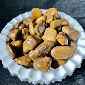 Crystal Yellow Jasper Tumble for Spiritual Healing and Emotional Balance - Ideal for Boosting Confidence, Safety and Productivity