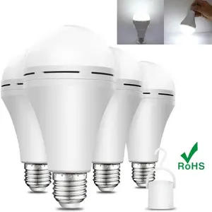 4 Pack Rechargeable Emergency Lights, Outdoor Camping Lights ,Easy To Carry,4Pcs LED Rechargeable Emergency Light Bulb60W Equivalent 1200mAh Battery Backup