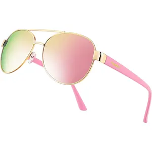 FEISEDY Classic  Sunglasses for Women Pilot Polarized Sunglasses Men UV400 Protection for Driving Fishing Golf B4109