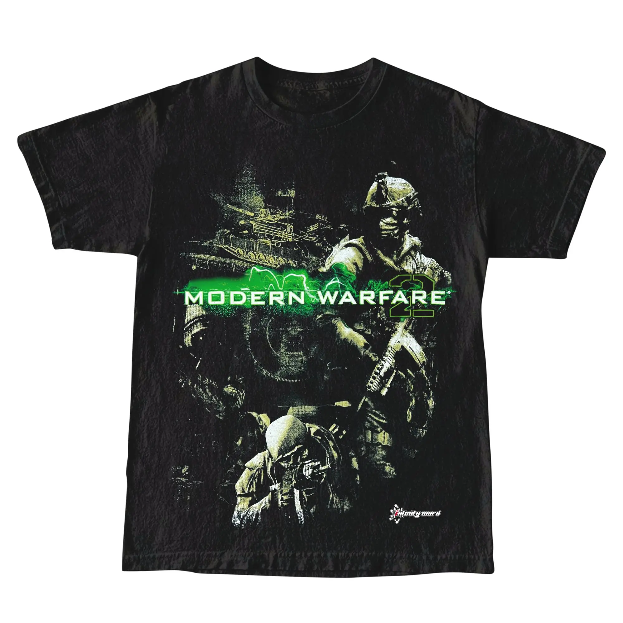 2009 Call Of Duty Modern Warfare 2 Iw Promo Vintage Y2K T-Shirt Cotton Menswear Top Decoration