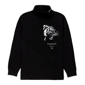 FIRUNGI FUNK 003 BLACK LONG-SLEEVE EMBROIDERED TURTLENECK