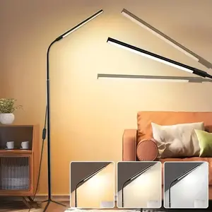 Adjustable LED Floor Lamp, USB Powered LED Floor Light with Flexible Gooseneck, Brightness Adjustable LED Lamp for Home & Beauty Use, Height Adjustable Lamps