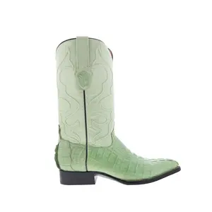 Wild West Caiman Tail Boots Chihuahua 900121 Mens Green Cowboy Western Boots