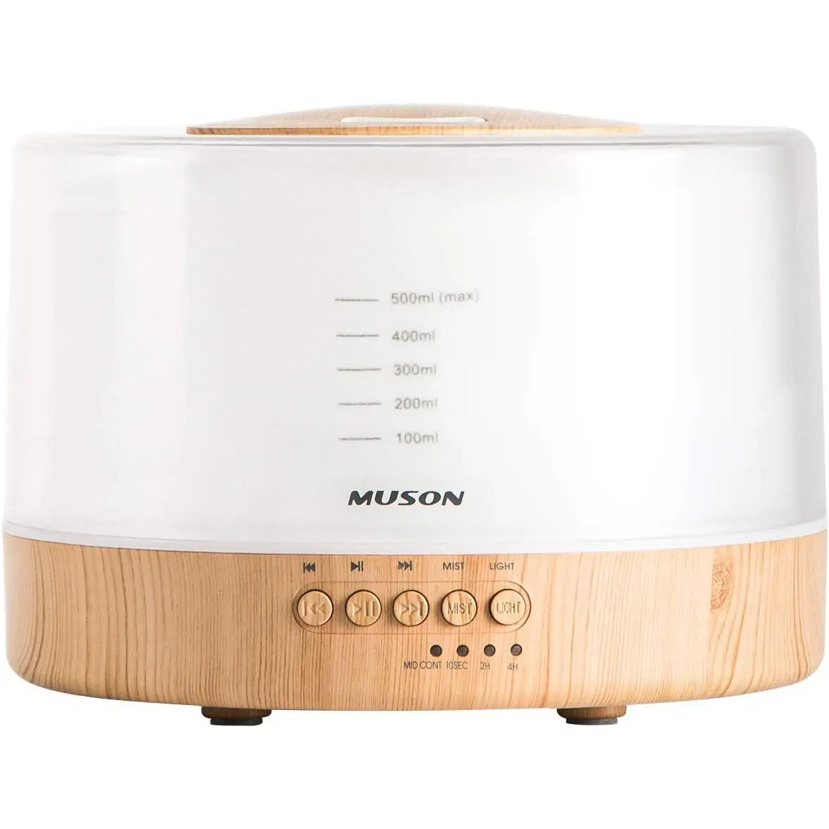 Essential Oil Diffuser and Sound Machine Combo for Aromatherapy with Cool Mist Humidifier Natural Sound Music Warm Night Light Auto Shutoff White Ideal for Bedroom Relaxation