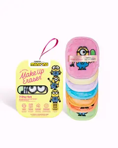 MakeUp Eraser Minions 7-Day Set - Erase Makeup with JUST WATER, Reusable & Machine Washable Makeup Remover