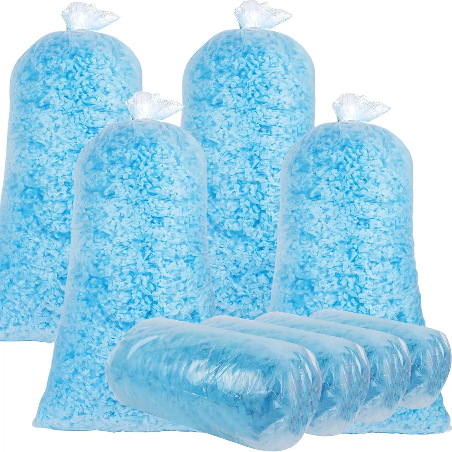 20 lbs Bean Bag Filler , Shredded Gel Memory  Filling,  Soft and Comfortable Pillow Stuffing  for Couch Cushion  Bed Chair Arts Crafts Stuffed