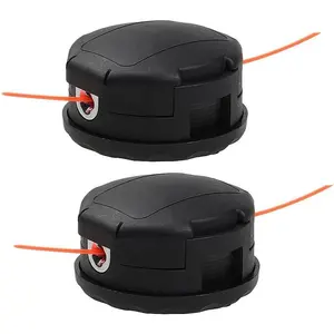 2 Packs Trimmer Head for  400 SRM Series Straight Shaft Bump Feed Weed Eater (10mm x 1.25mm LH), Perfectly Fits SRM-225 SRM-230 SRM210 and More, Replace OEM Part#99944200907
