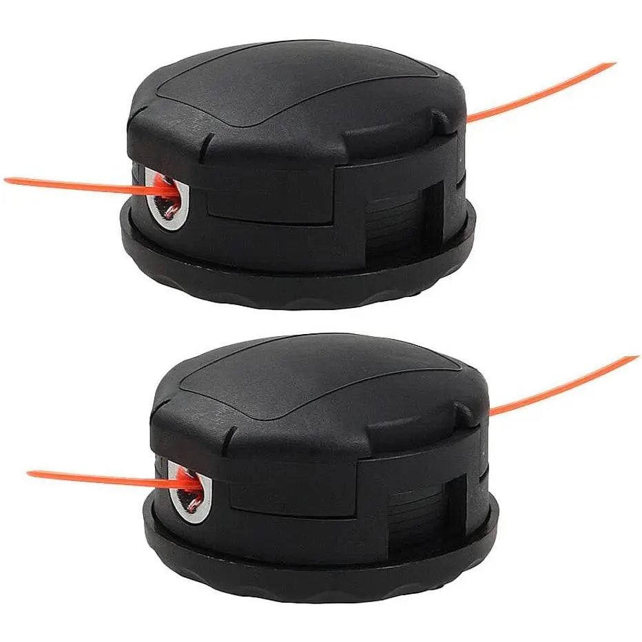 2-Pack Bump Feed Power Tool Heads for Echo Trimmer 400 SRM Series Straight Shaft Weed Eaters, 10mm x 1.25mm LH, Fits SRM-225 SRM-230 SRM210 & More, Replaces OEM Part#99944200907, Speed Feed Grass Trimmer Accessory, Power Tools