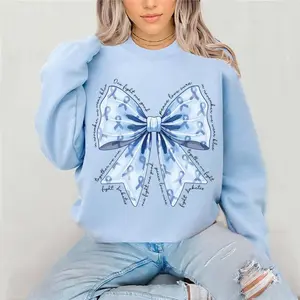 Blue Ribbon Graphic Diabetes Sweatshirt, Diabetic Hoodie, Type 1 Diabetes T-Shirt, Nurse  Diabetes Sweatshirt, Diabetes Support Sweater Crewneck
