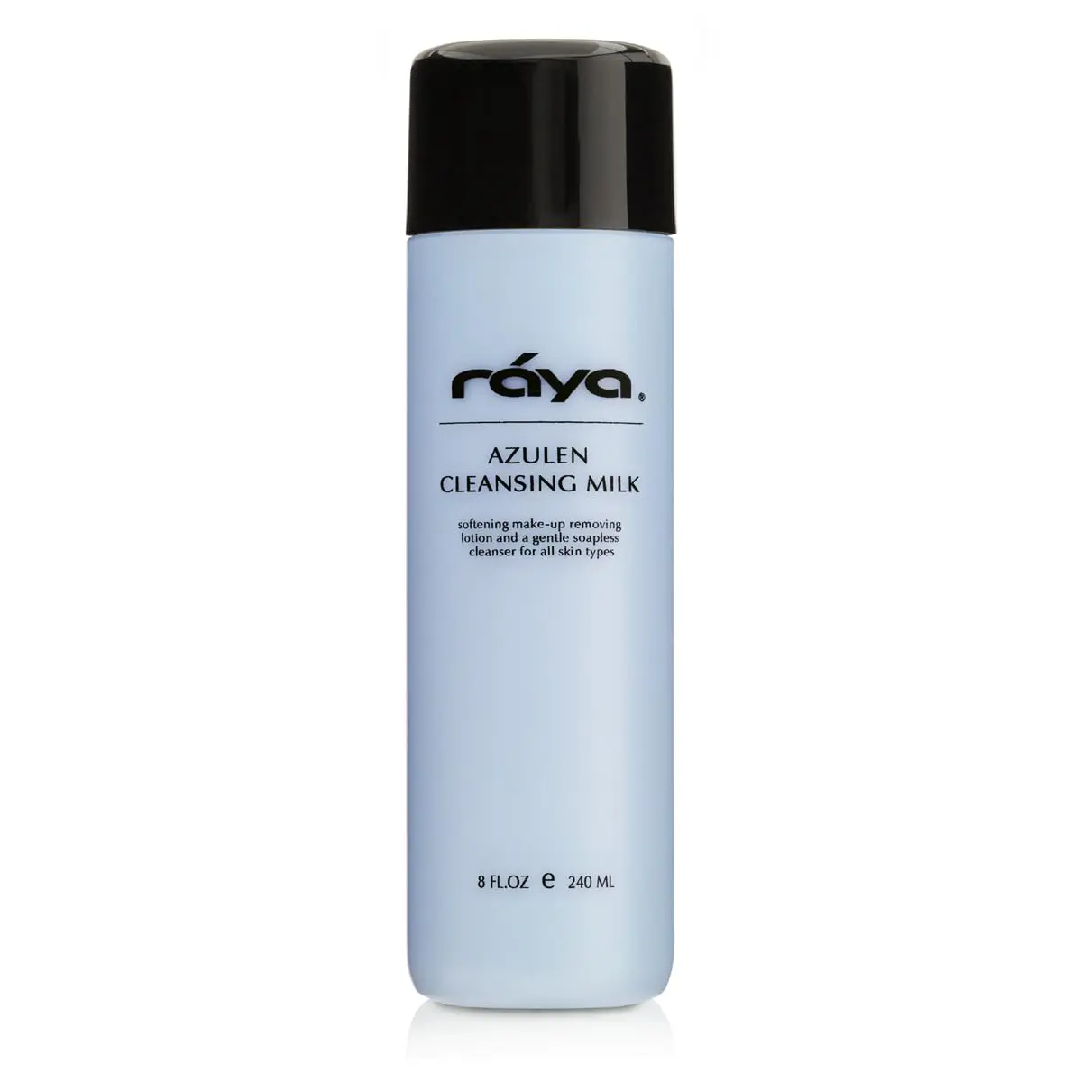 RAYA Azulen Facial Cleansing Milk (150) | Calming and Refining, Soap-Free Fluid Cleanser and Make-Up Removing Lotion | Made with Azulene Extract and Aloe Vera | Great for Sensitive Skin