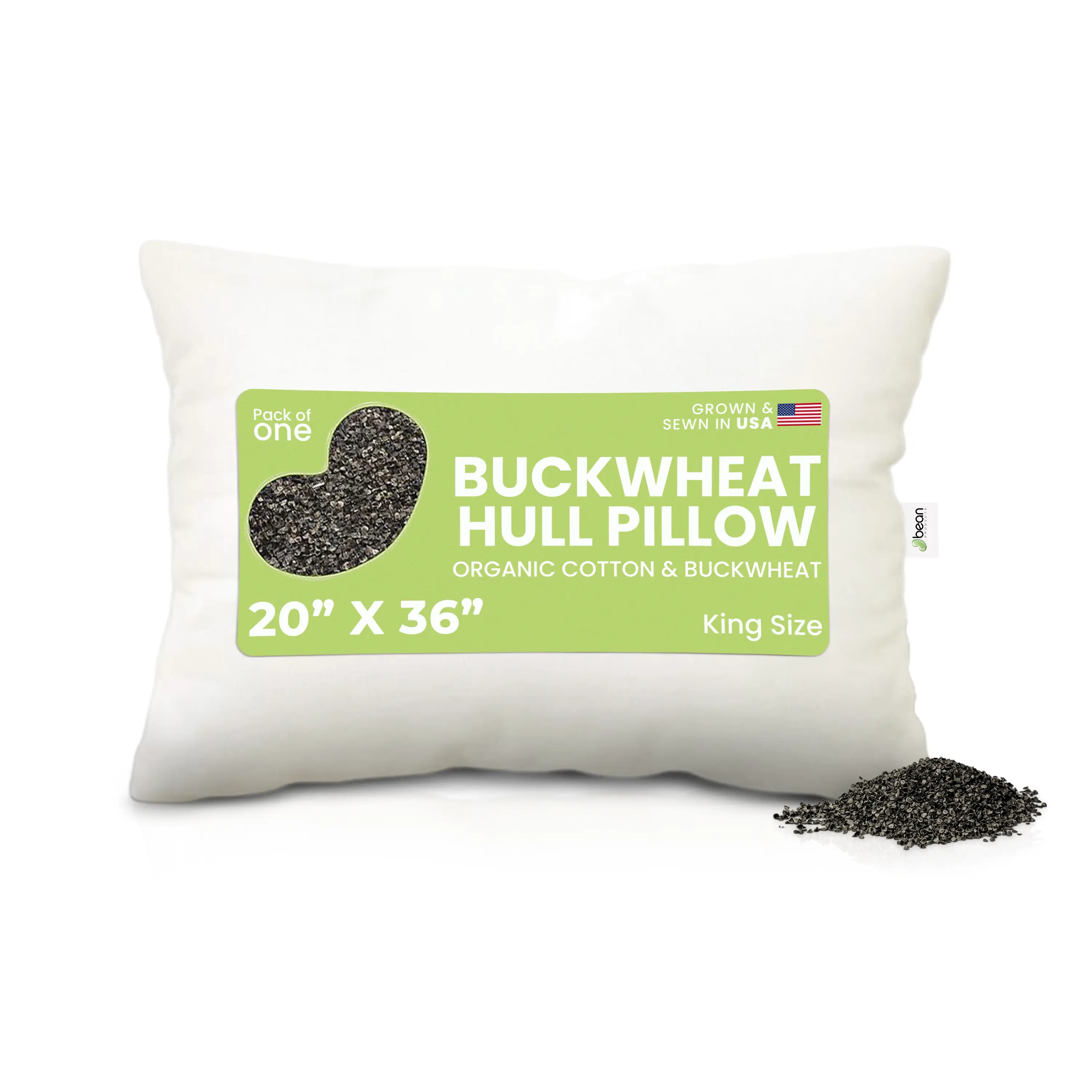 Buckwheat Hull Sleep Pillows natural therapeutic neck support - Organic - WheatDreamz