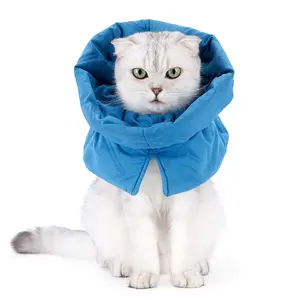 Cat Recovery Collar, Soft Adjustable Cat Cone Alternative, Lightweight Fasteners Collars for Cats Kittens Puppies, After Stop Licking and Daily Use