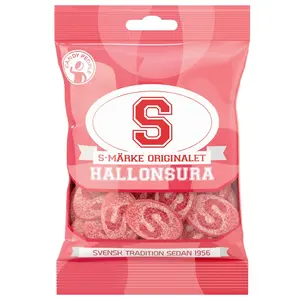 S-Märke "Raspberry Sour" 80g - Classic Swedish Candy