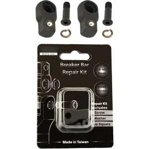 1/2" Breaker Bar Replacement Head Kit (2 PACK) – Advanced Washer-Tension Drive Head – Stays at Any Angle, No Flopping – CR-MO Breaker Bar Maintenance Pack with Drive Squares & Screws