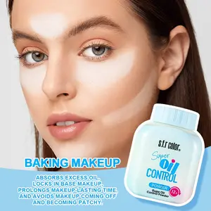 Multifunctional Setting Powder Puff, Oil Control Loose Powder, Portable Makeup Tool, Fluffy and Compact Design, Ideal for Daily Use