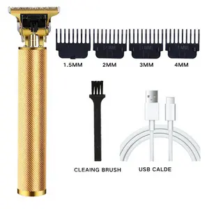 Men's Professional T-Blade Hair Clippers Set, Cordless Hair Trimmer & Styling Tool, Cordless Home Hair Cutting Grooming Kit