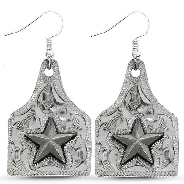 Cow Tag Earrings