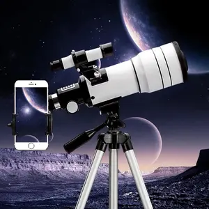 70mm aperture 300mm telescope, Powerful telescope, Astronomical telescope, suitable for children and beginners, portable travel telescope, comes with a smartphone mount, ideal for astronomy enthusiasts for stargazing