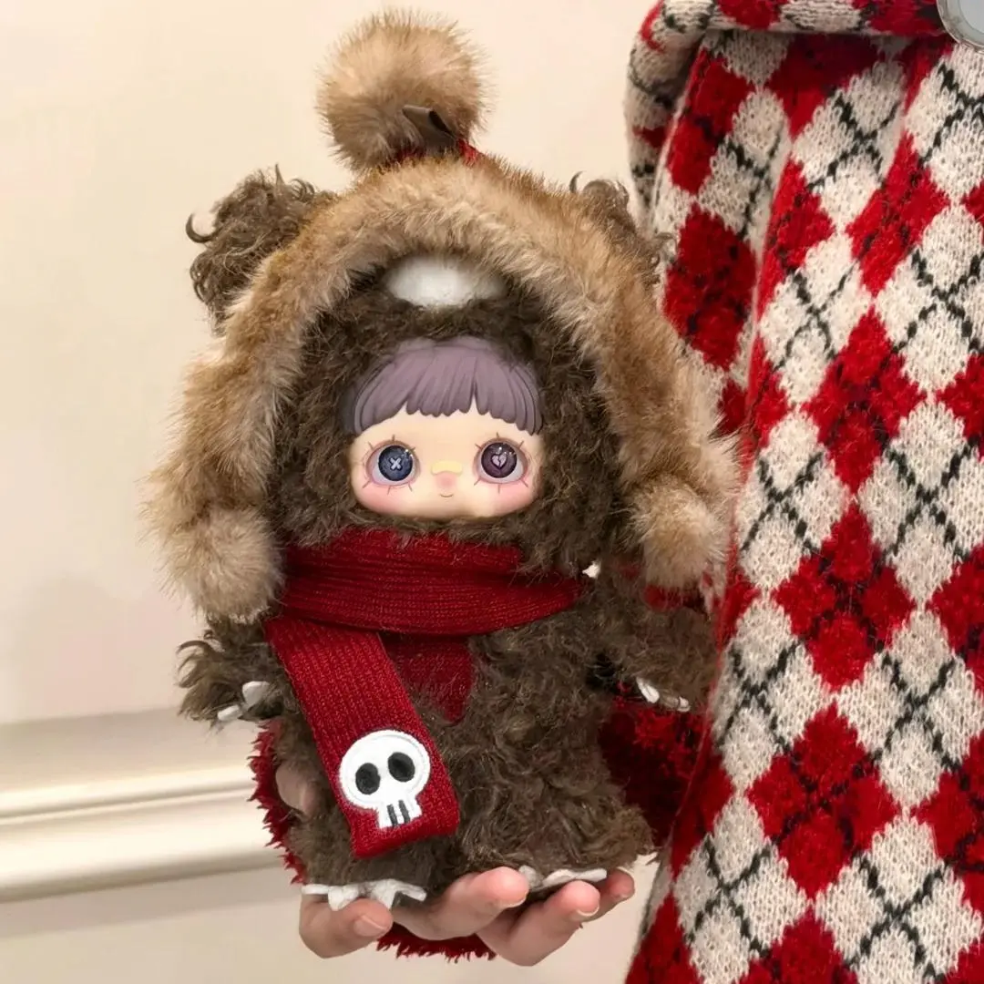 Maymei Winter Weirdness Series Cute Plush Mystery Box Keychain Toy, Random Collectible Vinyl Plush Figure, Kawaii Animal Pendant Doll for Backpack Decor & Anime Fans