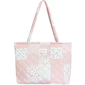 Women's Embroidered Small Handbag, Handheld Bag, Lightweight Floral, Soft University Travel Work Bag, Daily Wallet, Fashionable Unique Bags